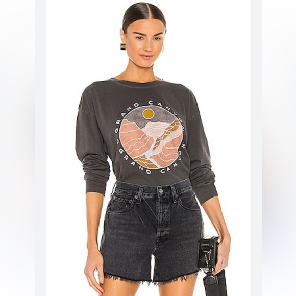 Girl Dangerous Grand Canyon Long Sleeve Distressed Boyfriend Tee Size XS - Picture 1 of 12